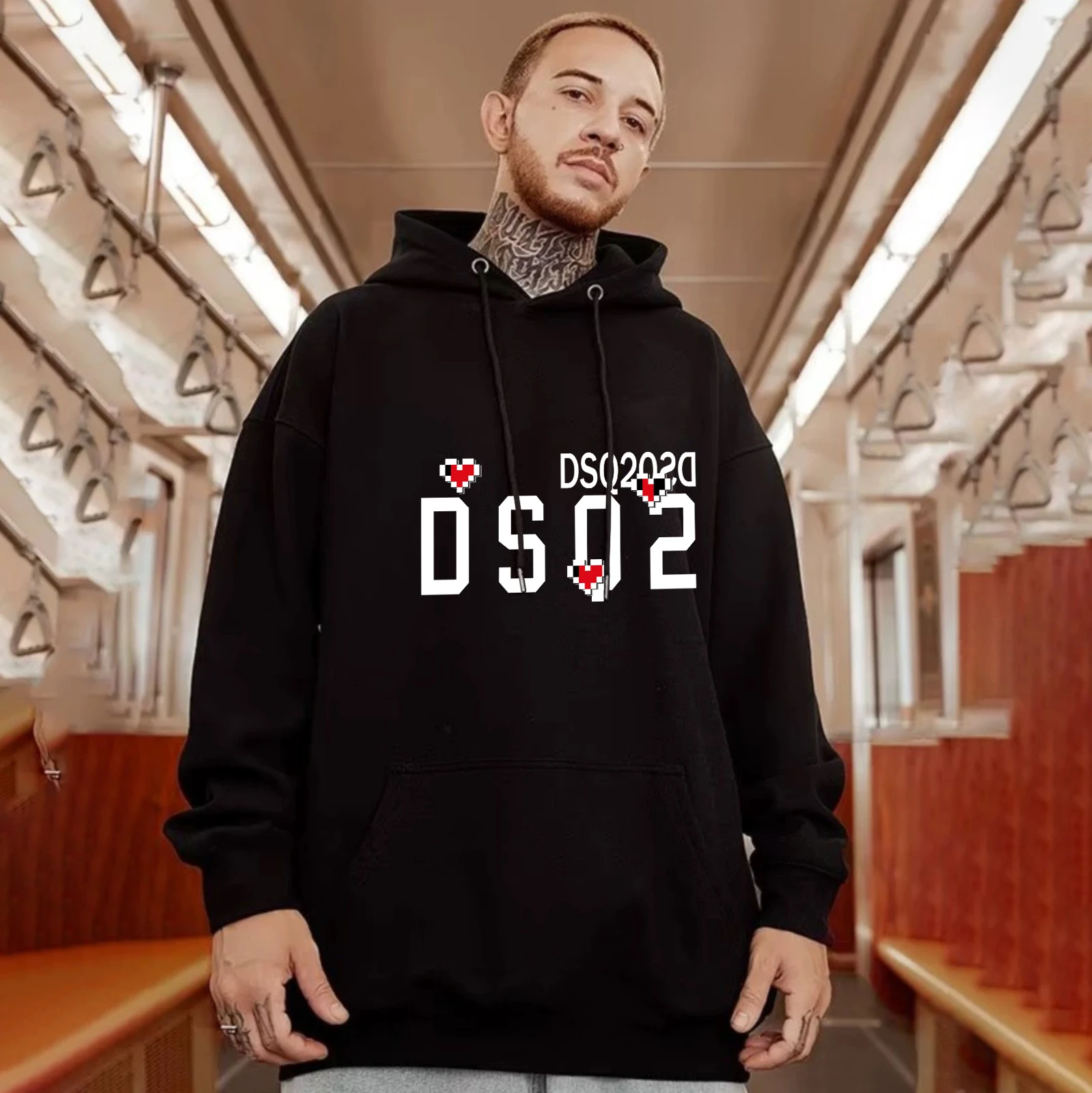 

2023 Hot High quality design DSQUARED 2 POTION Fashion Letter Print long Sleeve hoodie Tops hoodies sudadera mujer