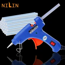 

NILIN 20W Hot Glue Gun with 7mm*100mm Glue Stick Mini Electric Gun Temp Heater Melt Graft Repair Tool Heat Temperature Tool