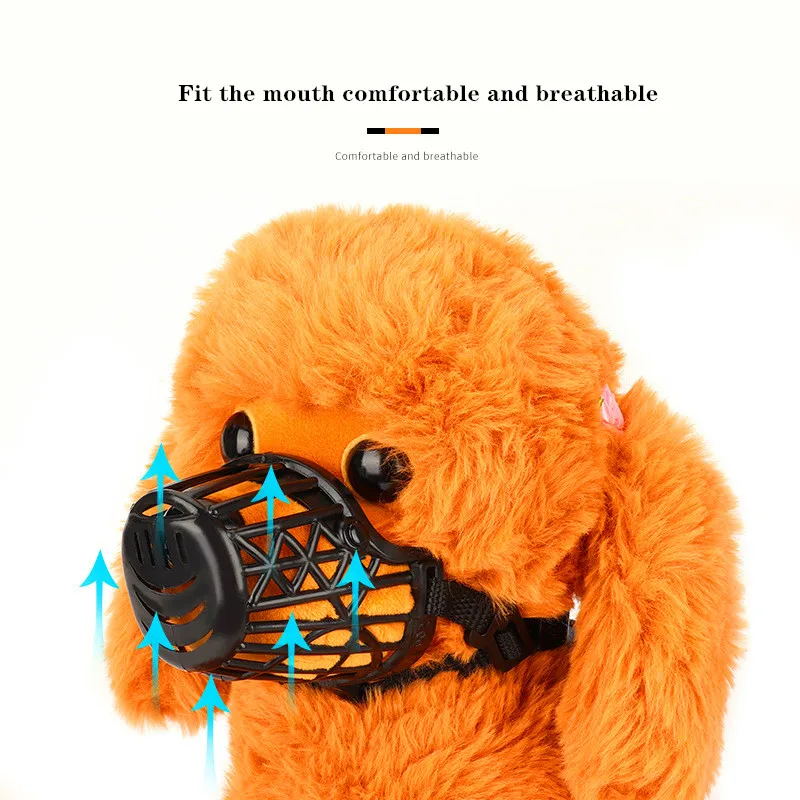 Adjustable Dog Mouth Mask Breathable Anti-Biting Pet Muzzle Cover for Small Medium Large Dogs Pets Accessories XS-XXXL dog muzzle