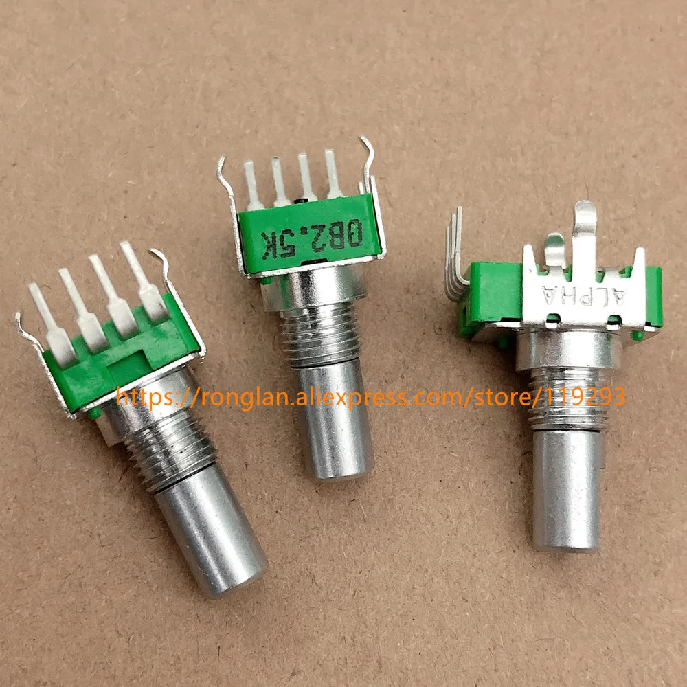 

Taiwan ALPHA RV112 FOR BOSS GT10 Volume Effector OB2.5K 0B2.5k Potentiometer 4-pin vertical 360 ° to OB20K 0B20K 15MM shaft-10P