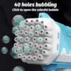 Bring 2 bottles of 50ml bubble water 40 hole 2pcs bubble toys handheld bubble gun wedding game Children's Toys outdoor games toy 3