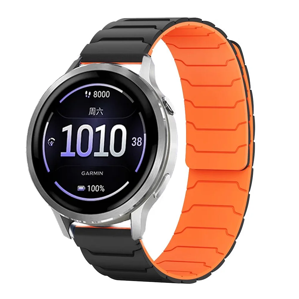 18mm Silicone Magnetic Strap - Sleek and Versatile Wristband Accessory