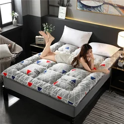 Colchón tapizado grueso para dormitorio, cama de estudiante, colchón de felpa de fibra de poliéster, súper suave, a prueba de humedad