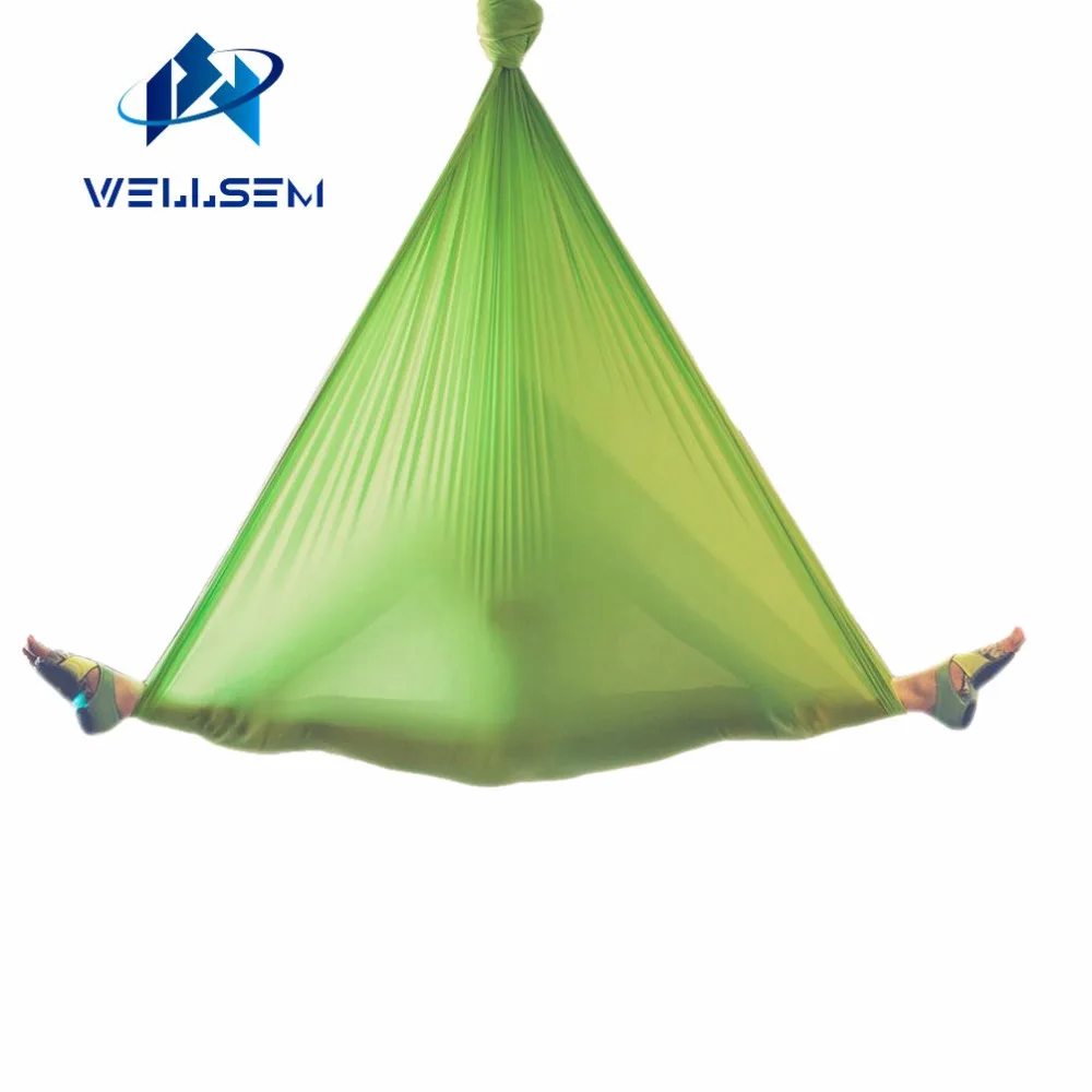 Top Aerial Yoga Silk Flying Swing Anti-Gravity Yoga Hammock  Fabric Aerial Traction Device Fitness  for Home Yoga and Stadium