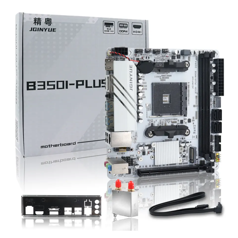 JGINYUE AMD AM4 Mini ITX Motherboard with ARGB
