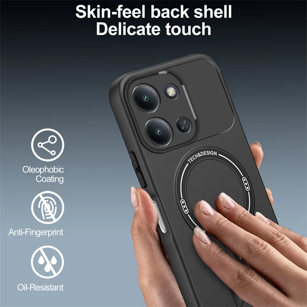 Magnetic Kickstand Shockproof Matte Phone Case with Stand Holder