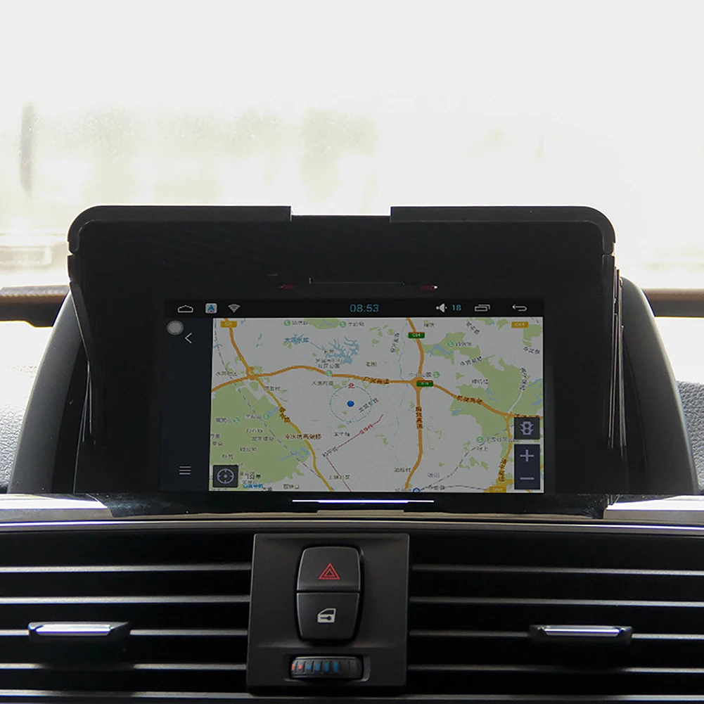 자동차 GPS 네비게이터 태양 쉐이드 눈부심 방지, 햇빛가리개 비전 쉴드, 범용 스크린 바이저, 자동차 인테리어 액세서리