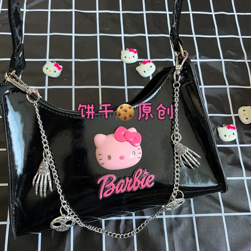 Hello kitty black and pink bag from 2014. In great - Depop