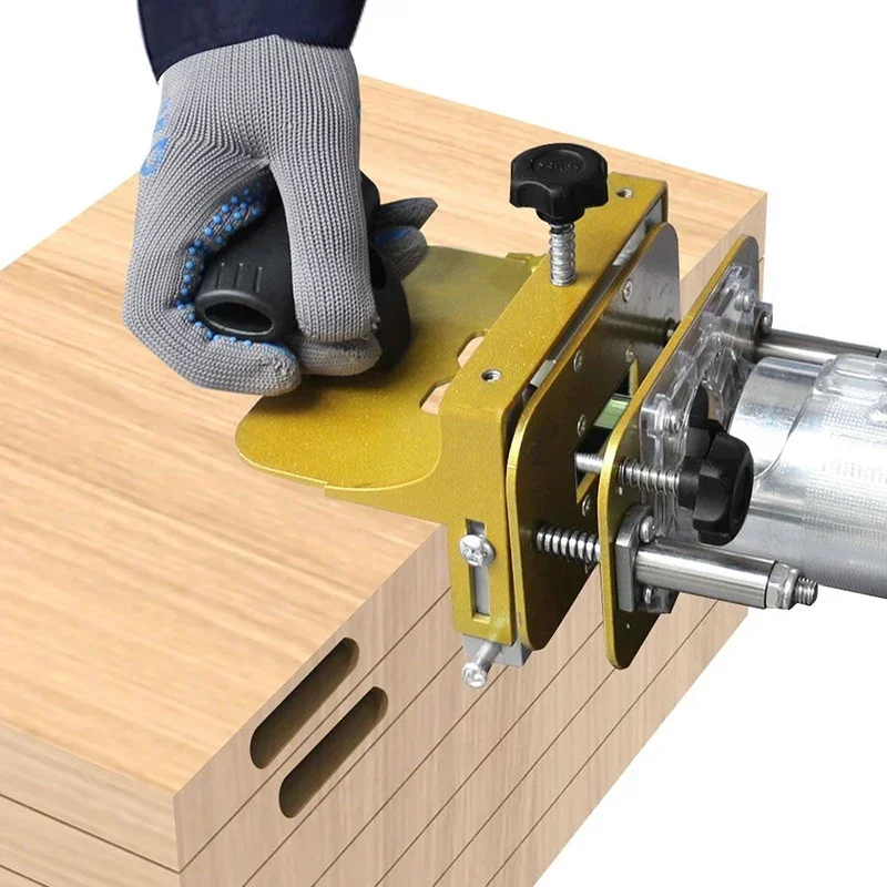 

2 in 1 Connector Slotted Bracket Invisible Fastener Punch Positioner Linear Rail Woodworking Tool
