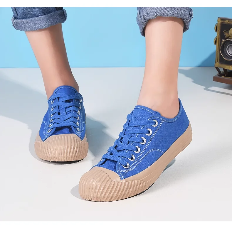 

Maggie's Walker Unisex Lacing Canvas Casual Shoes Low-top Fashion Platform Spring Canvas Walking Shoes Size 36~44