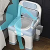 Portable Comfort Commode Chair  EasytoUse Sanitation Seat with PU Soft Cushion, Ideal for Elderly and Pregnant Women 3
