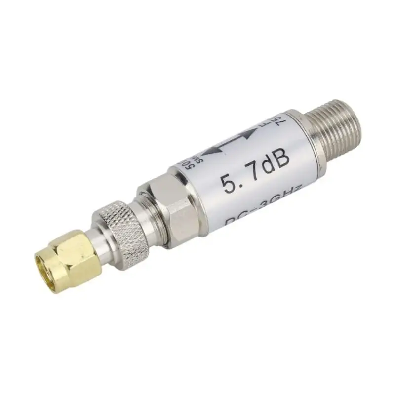 R53C Impedanzkonverter 0 bis 3 GHz Impedanzadapter SMA-Buchse auf F-Stecker, einfach zu bedienen, unverzichtbar für die – Detail 7