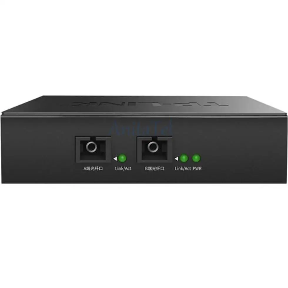 TP-LINK TL-FC323AB-3 ftth fiber transceiver SM single-mode single fiber optic media converter 3 RJ45 UTP and 2 SC Interface Port