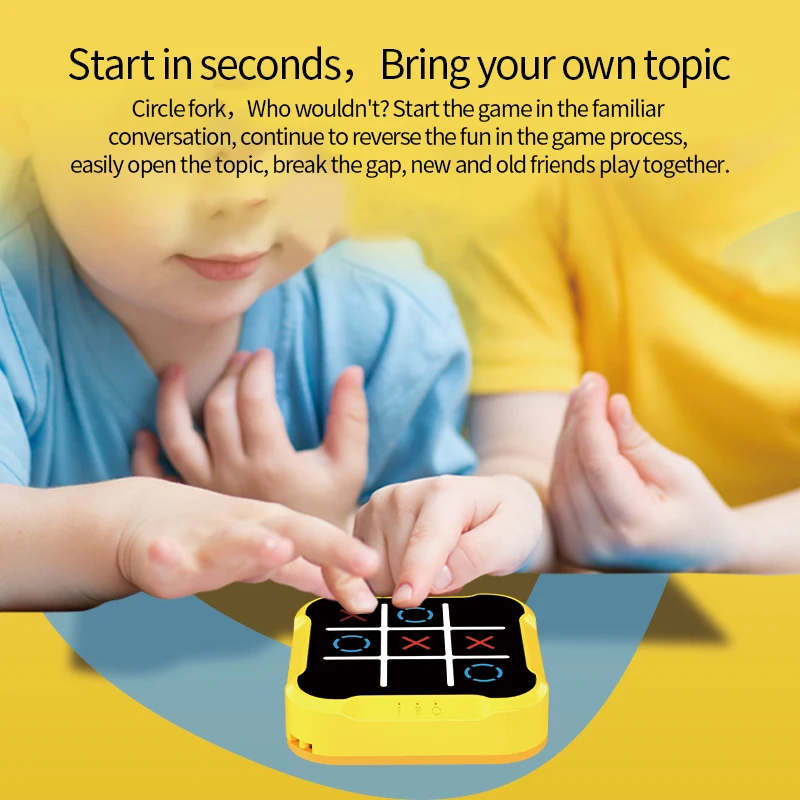 Smart AI Tic-Tac-Toe Game for Kids: Interactive STEM Learning Toy with Parent-Child Battle Mode & Brain Training Challenges