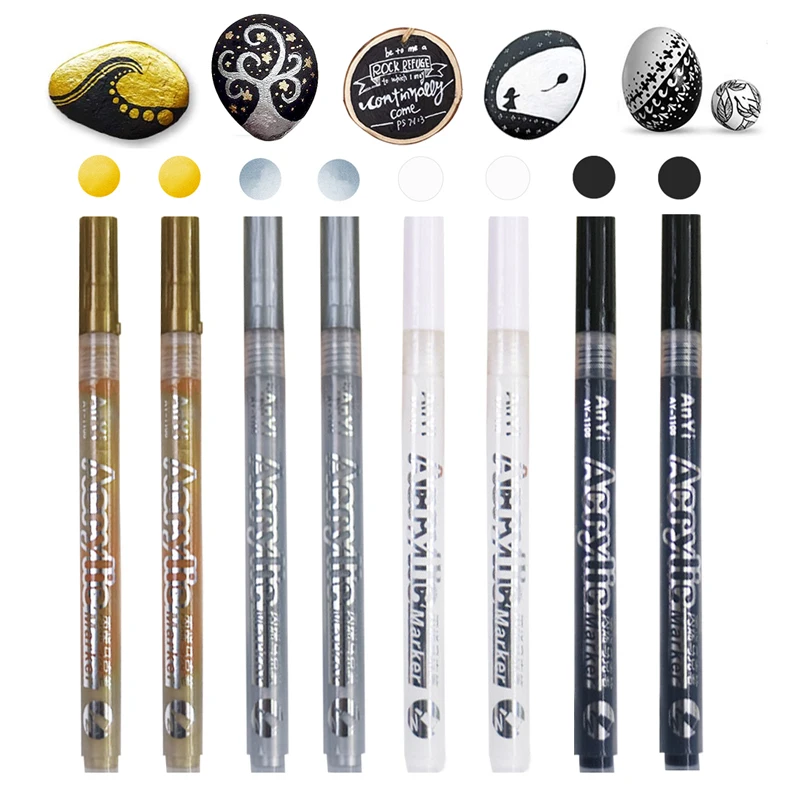 Paint Pens for Rock Painting, Stone, Ceramic, Glass, Wood, and