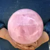 Large Size Natural Pink Rose Quartz Magic Crystal Healing Ball Sphere Decor 4
