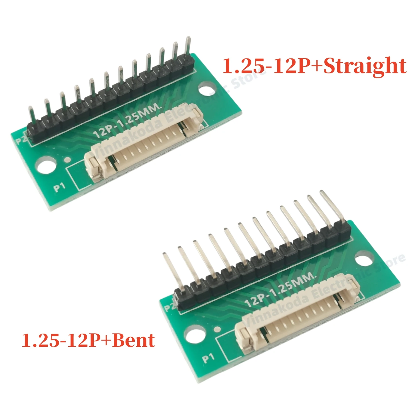 1/2/5PCS 1.25 To Dip2 54 회로 기판 1.25mm 간격 수평 접착식 터미널 소켓 테스트 보드 4P 6P 8P 10P 12P 어댑터 보드