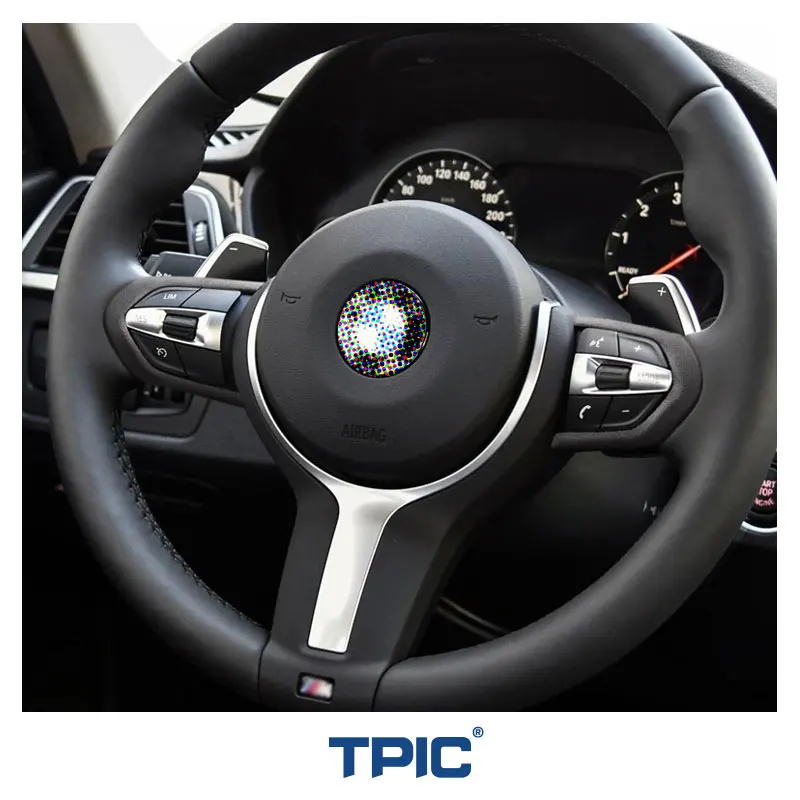 Alcantara Guarnição Steering Wheel Cover Etiqueta Para BMW F30 F32 F34