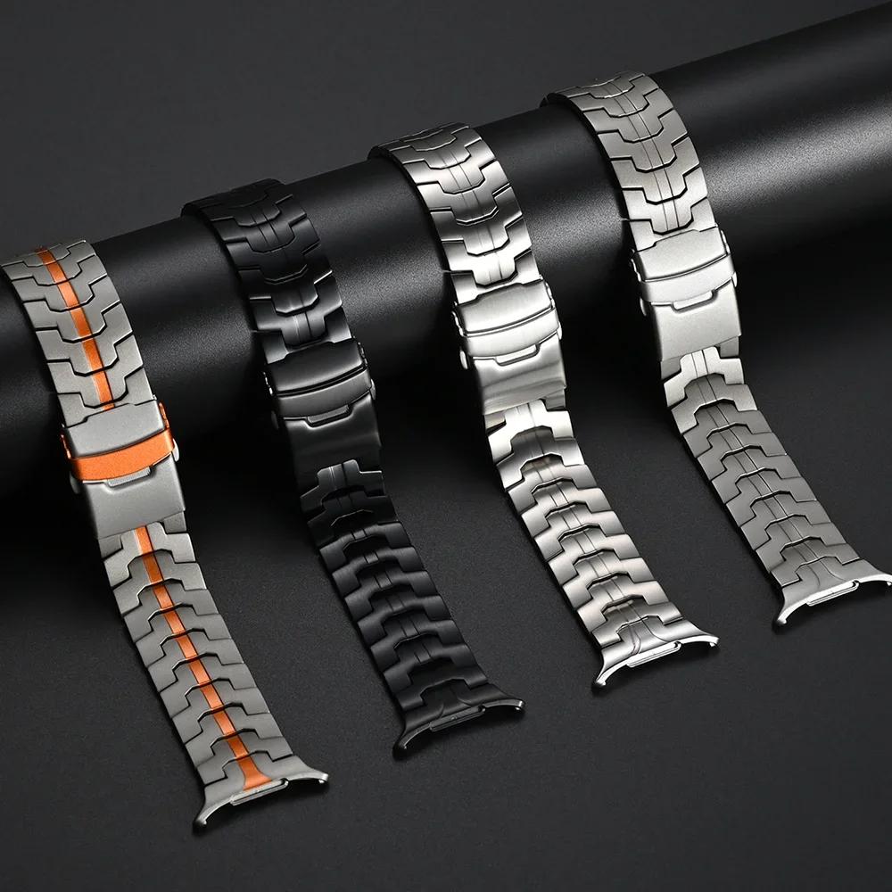 Luxury Stainless Steel Metal Watch Band for Men - Business Style Strap, 47mm