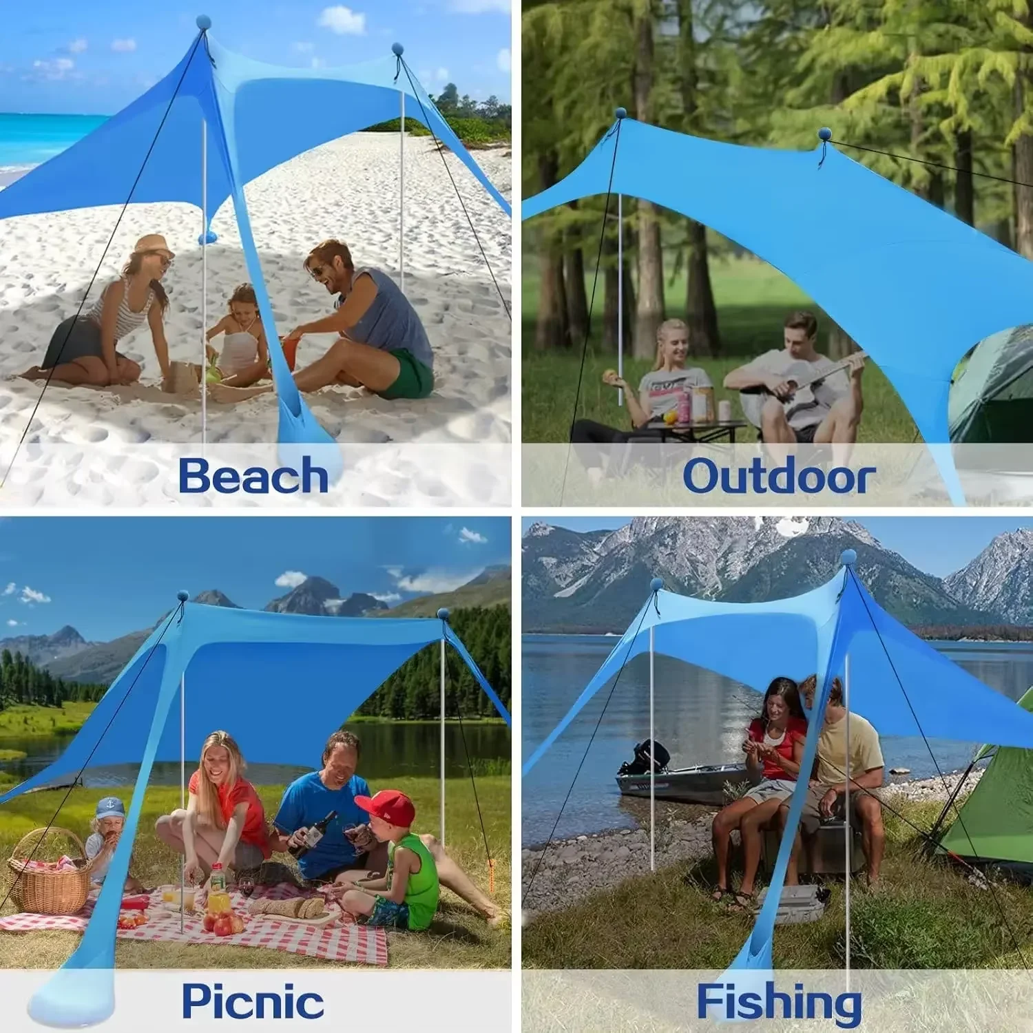 Portable Beach Camping Tent 2