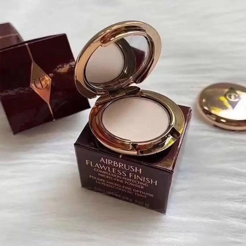 Honey Powder Natural Powder Setting Oil Control Puffs Waterproof Skin-Brightening Foundation Compact for Soft Flawless