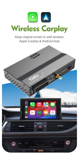 Sinairyu Wireless Apple CarPlay for Audi A1 A3 A4 A5 A6 A7 A8 Q2 