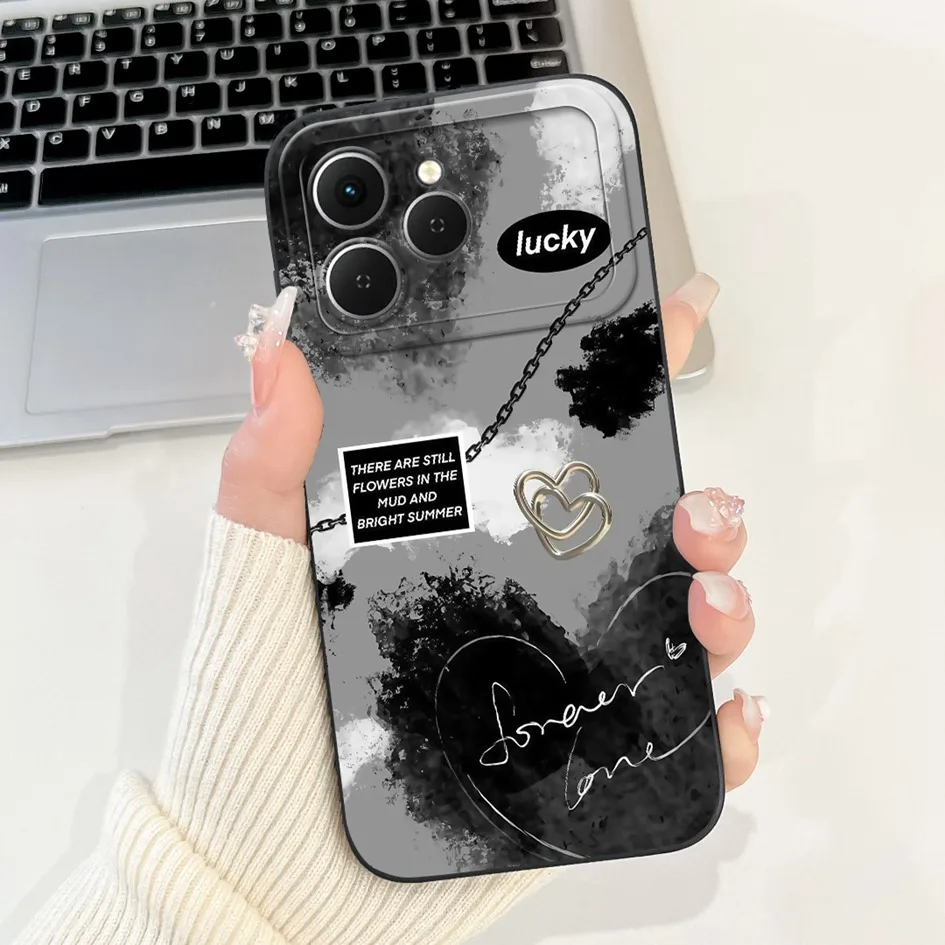 Tecno Spark 40 Cartoon Space Silicone Phone Case with Camera Protection