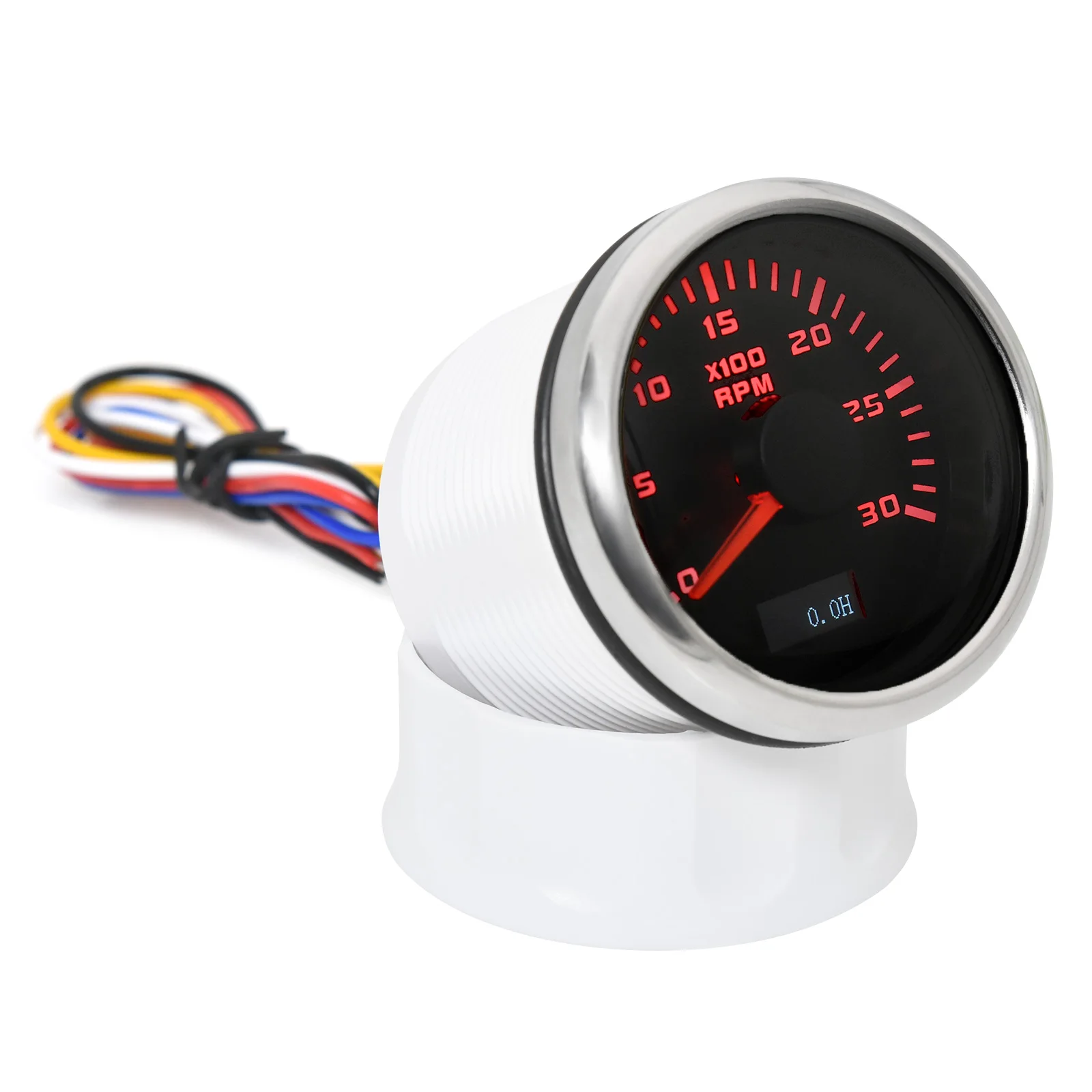 Tachometer Gauge Engine Tachometer Tachometer Meter HD 0-3000 RPM 4000RPM 7000RPM 8000RPM 52mm Tachometer +Tacho Sensor Car Marine Outboard Diesel Engine Tacho Gauge Hourmeter