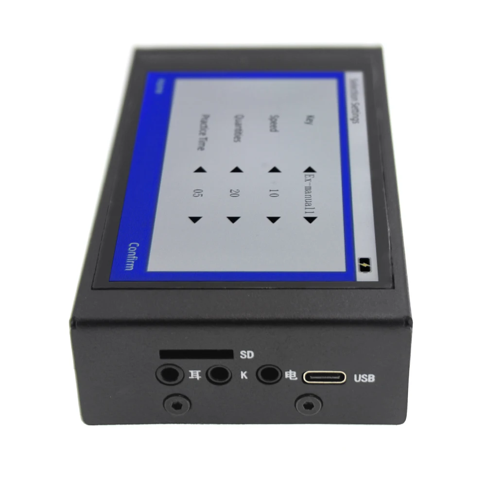 MORSE CODE TRAINER 4.3 inch Shortwave Radio Telegraph Key Auto Key Learning CW R