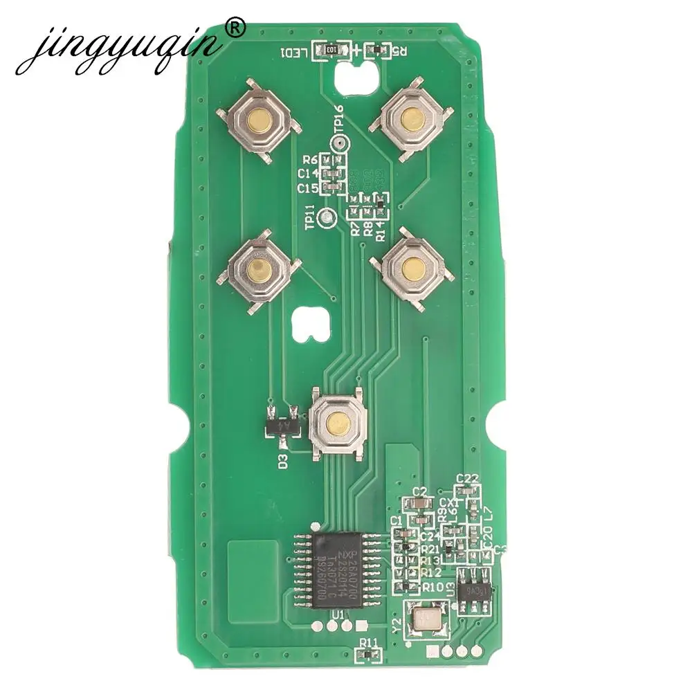 Jingyuqin ڵ Ű ȸ ,  XC60, S60, S60L, V40, V60, S80, XC70 , 5 ư, 433Mhz, FSK ID46, 7953 Ĩ PCB, KR55WK49264