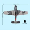 TOP RC HOBBY 402mm Mini FW190 2.4G 4CH EPP Scaled Warbird RC Airplane RTF for Beginners Compatible OpenTX Transmitter 5