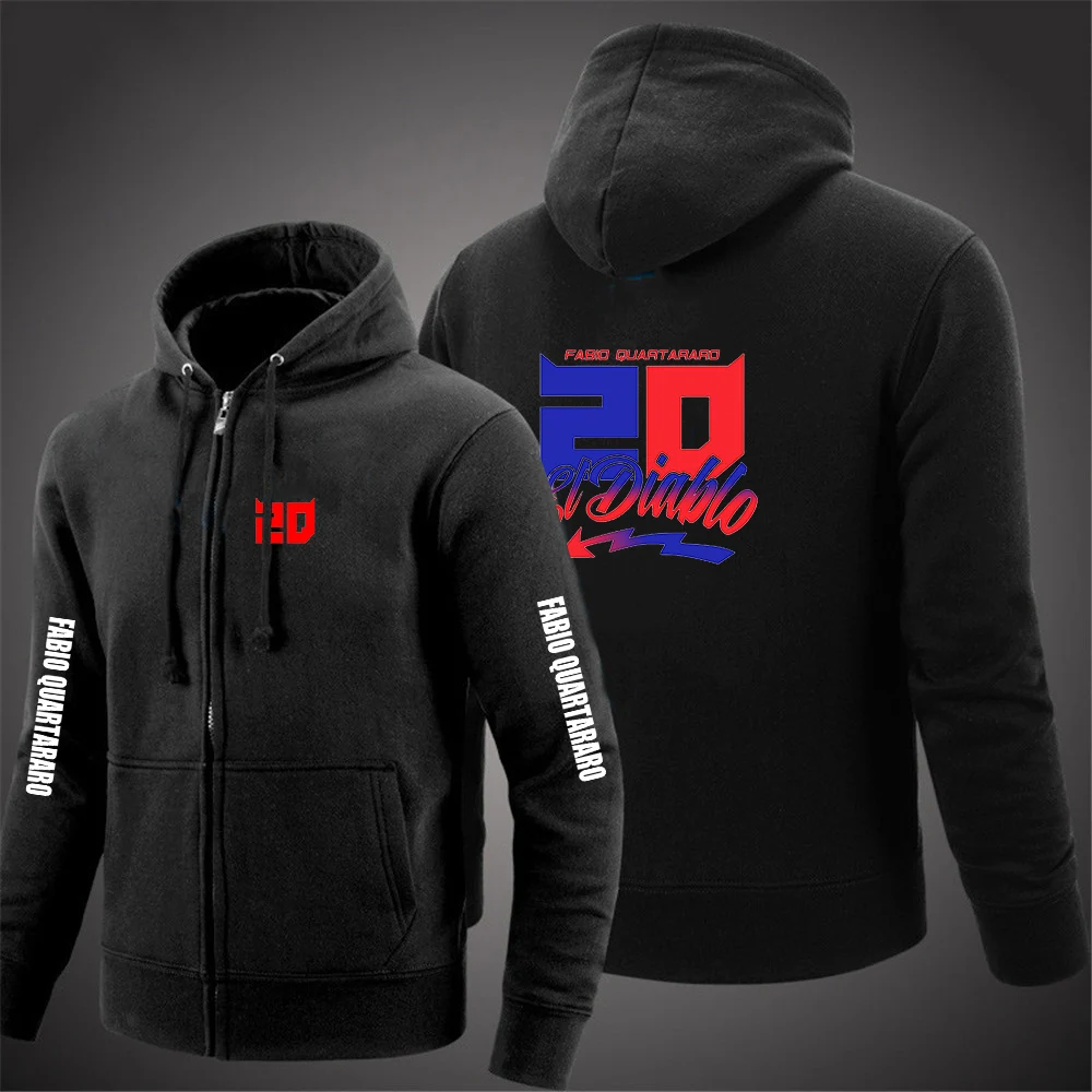 Men's Long Sleeve Hoodie Motorcycle Racing Printed Zipper