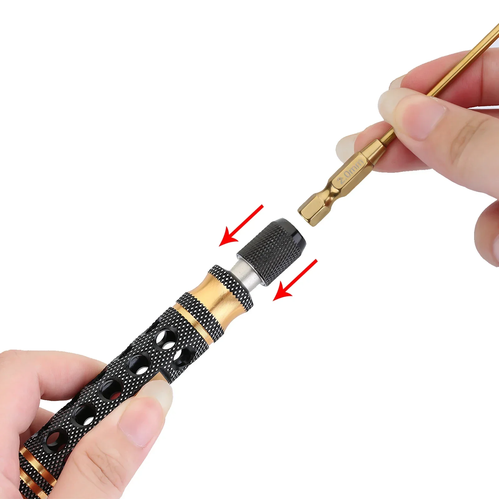 INJORA 육각 드라이버 1.5 2.0 2.5 3.0mm 퀵 체인지 알렌 키 육각 나사 RC 자동차 크롤러 SCX10 보트 모델 용 렌치 도구