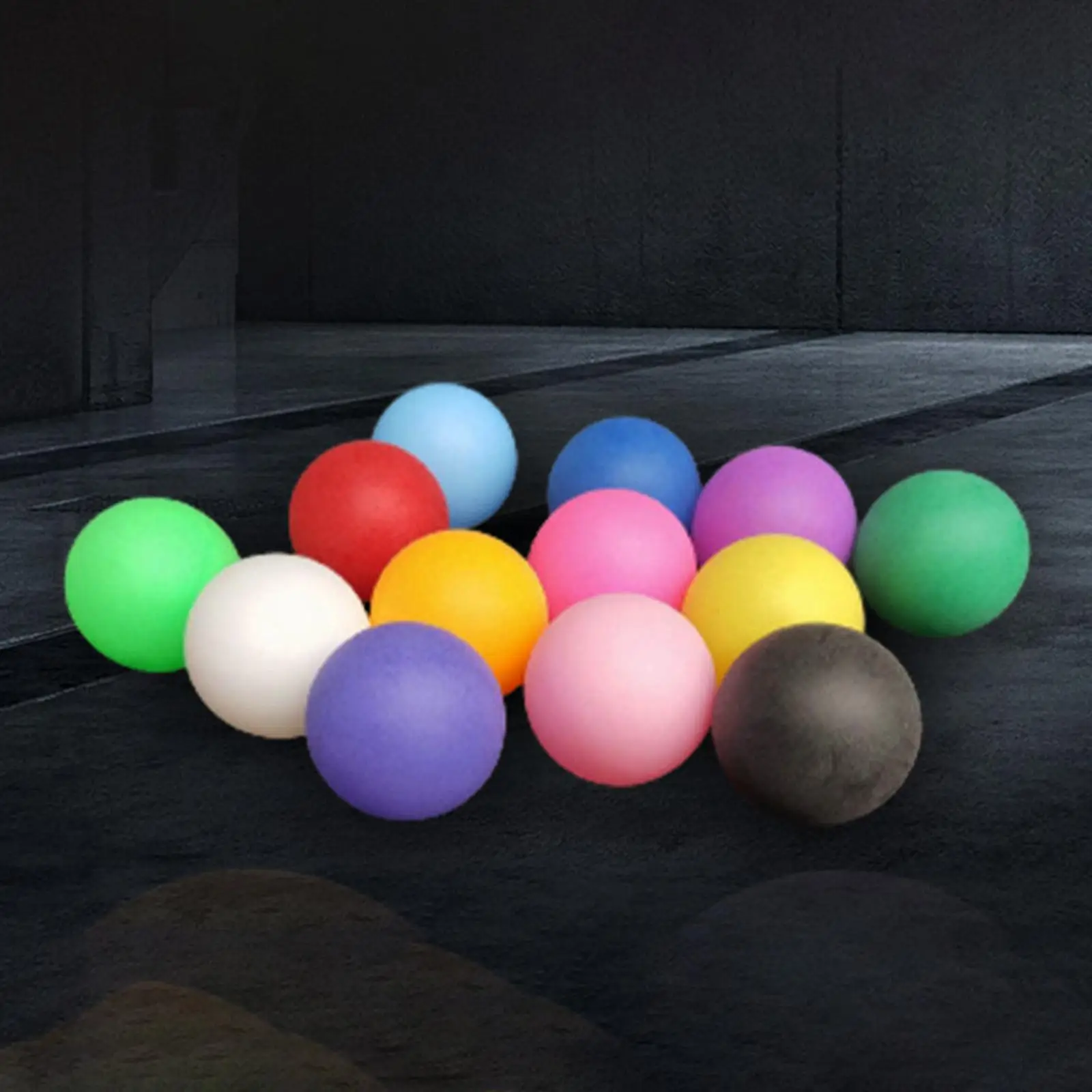 50 Pieces Colored Ping Pong Balls DIY 40mm Table Tennis Balls for Pong Games