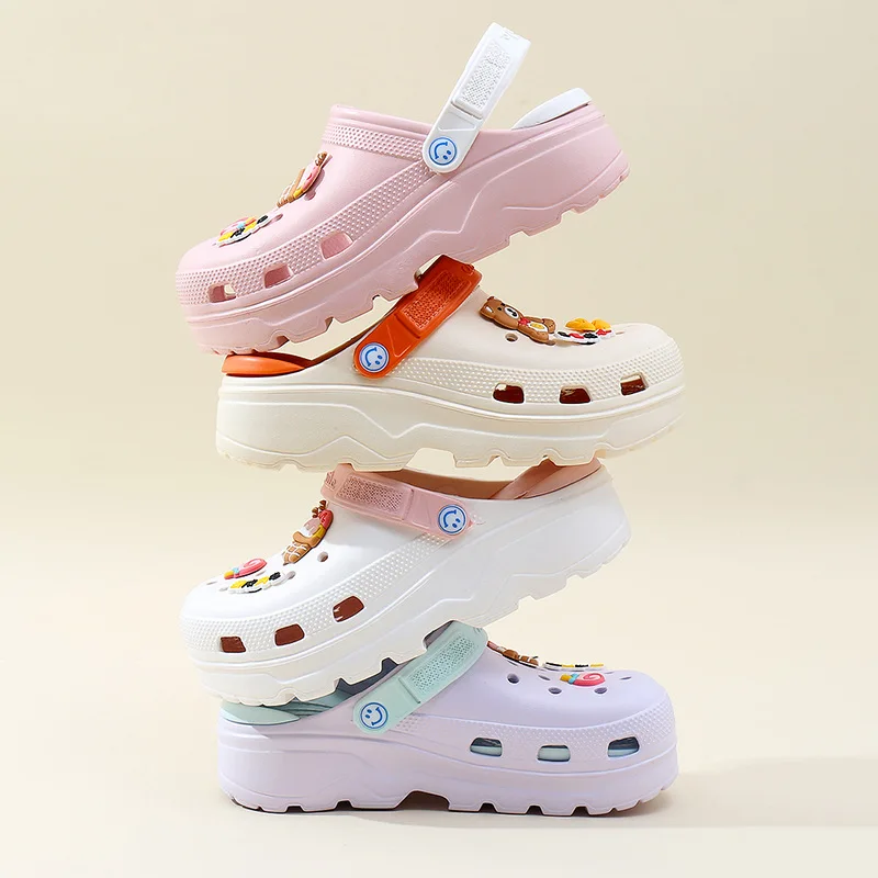 EVA Women Summer Sandals Thick Bottom Home Slides Women Clogs Soft Dry Wedges Platform Garden Shoes Beach Sandals Home Slippers 3