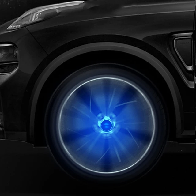 Tapas de rueda de iluminación flotante para coche, cubierta central de luz LED para Benz, audi, bmw, Porsche, Cayenne, Jaguar, Land Rover, Skoda 1