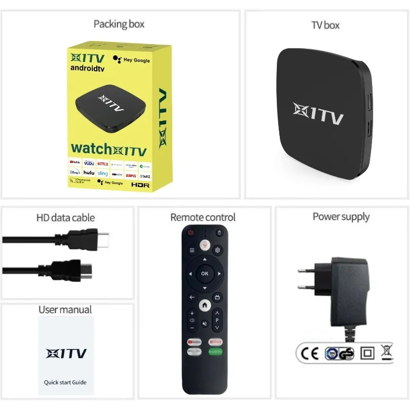 X1TV Android 11 Amlogic 4GB 64GB HD 4K Wifi BT5.0 Media Player Set Top Box IPTV Google Certified Netflix smart tv box tv box