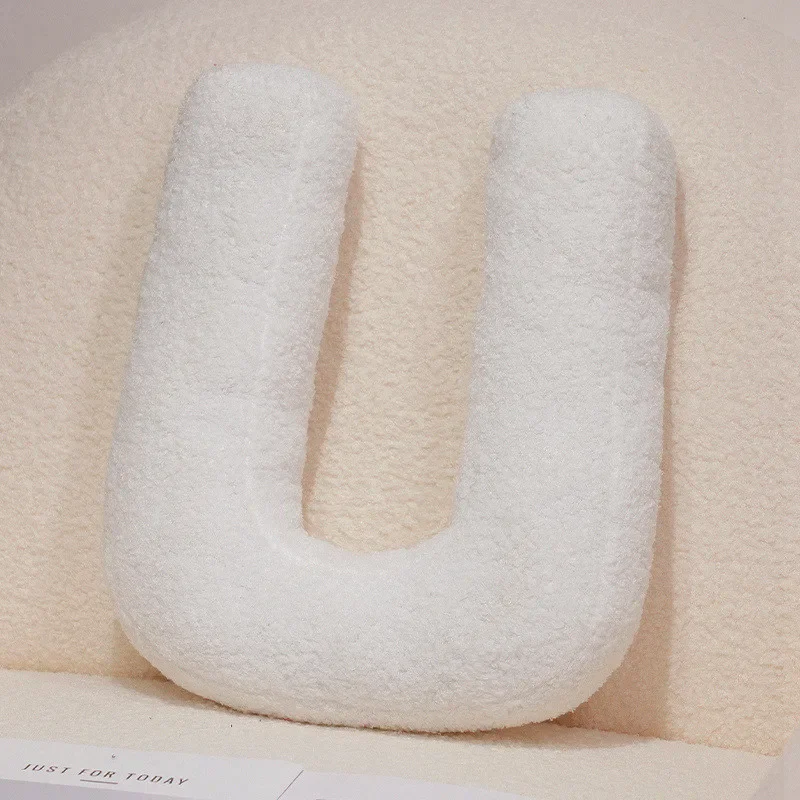 Handcrafted 26-Letter Throw Pillow - Decorative Party Gift for Bedroom and Baby Showers
