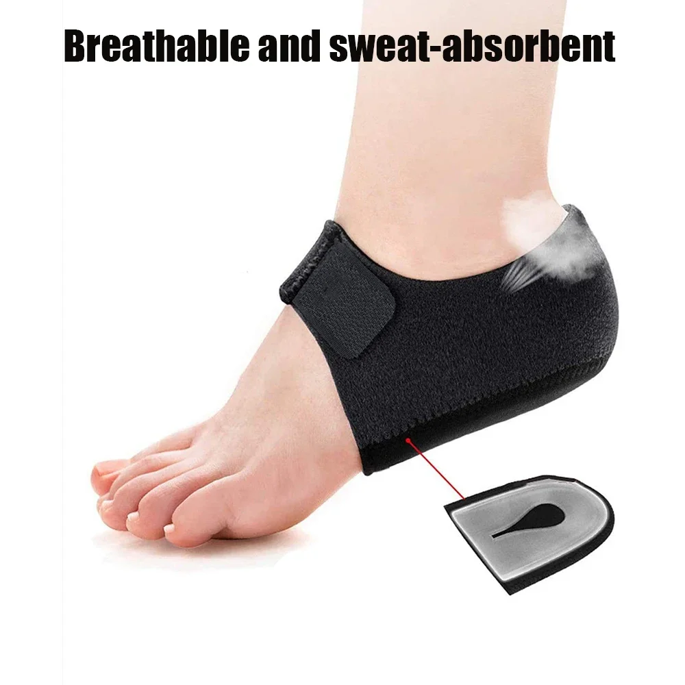 Shoe Insoles Silicone Gel Heel Cup Cushion Shock Absorption Shoe Pads for Plantar Fasciitis Spurs Moisturising Foot Care Protector Inserts