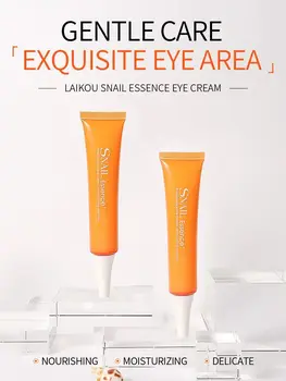 LAIKOU Snail Eye Serum Eye Massage Vitamin C Hyaluronic Acid Skin Care Eye Bags Cream Moisturizing Smooth Skin 15ml - Thumbnail 8