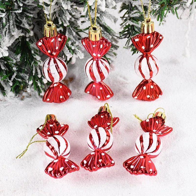 Anyasen 24 Pezzi Bastoncini di Zucchero Natale Bastoncini di Zucchero Natalizi Plastica Albero