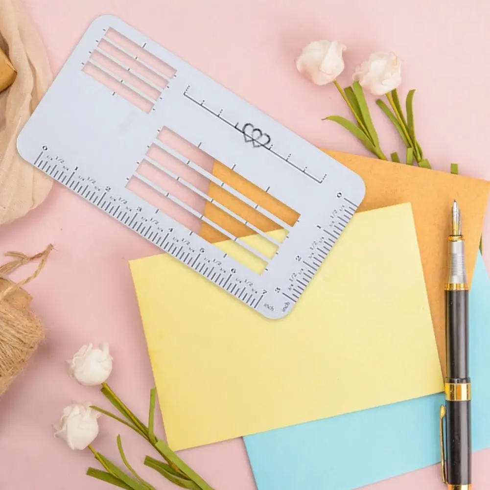 4Pcs Envelope Templates Addressing Guide Stencils DIY Calligraphy Ruler Line Guide Stencil Templates Set