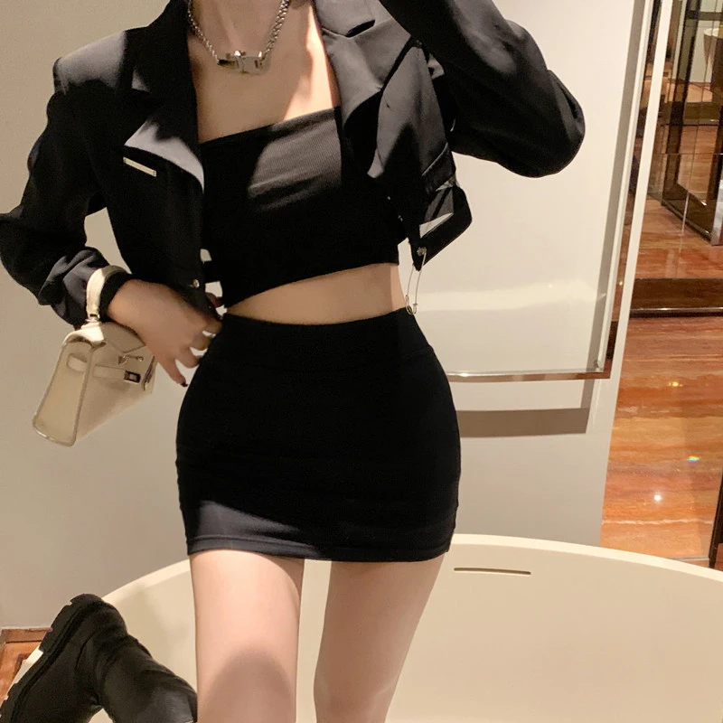 y2k Skirts 2000s Women Sexy Clothes Solid Color Elastic High Waist Bodycon Mini Skirt Club Party Skirts Streetwear 7 y2k Skirts 2000s Women Sexy Clothes Solid Color Elastic High Waist Bodycon Mini Skirt Club Party Skirts Streetwear