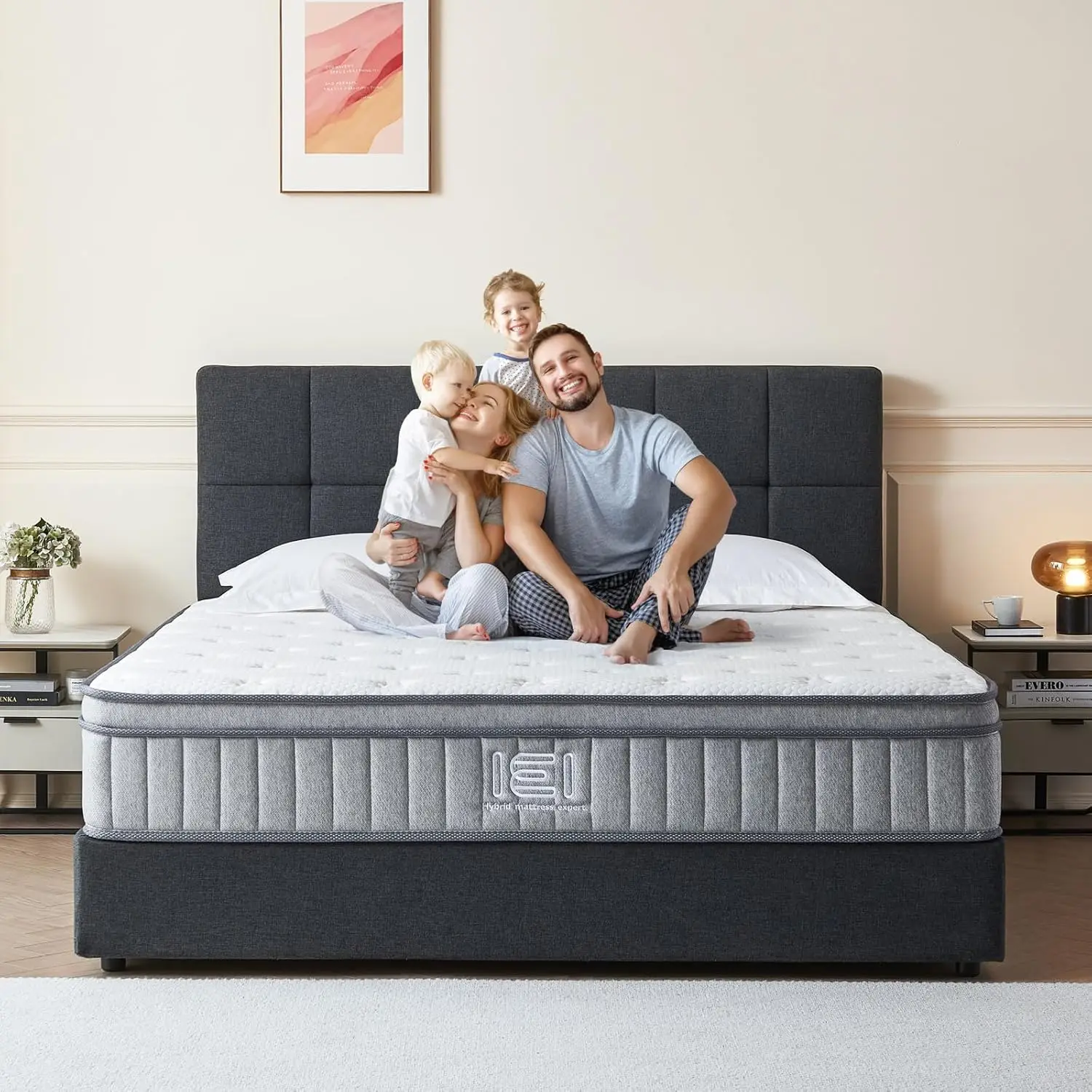 Full Size Mattress, 10 in Hybrid Full Mattress in a Box, Memory Foam Mattress with Pocket Springs, Medium Firm, Pressure Relief 3