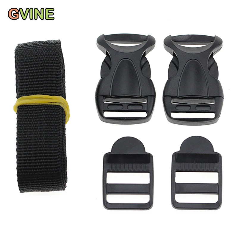 

1Sets 20mm 25mm 32mm 38mm Plastic Curved Buckles Side Quick Release Buckle Backpack Straps Webbing Belt Bag Parts Accessories