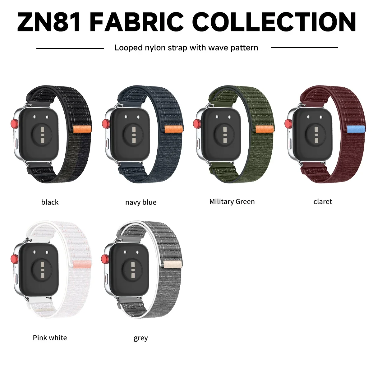 2 Stück Nylon-Armband Mit Klett Für Huawei Band 7 – Weich, Atmungsaktiv & Farbenfroh