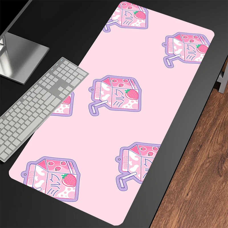 

Large Gaming Mousepads Milk Mouse Pad Computer Mousepad Mouse Mat 90x40cm Desk Pads For PC Keyboard Mats Table Rug