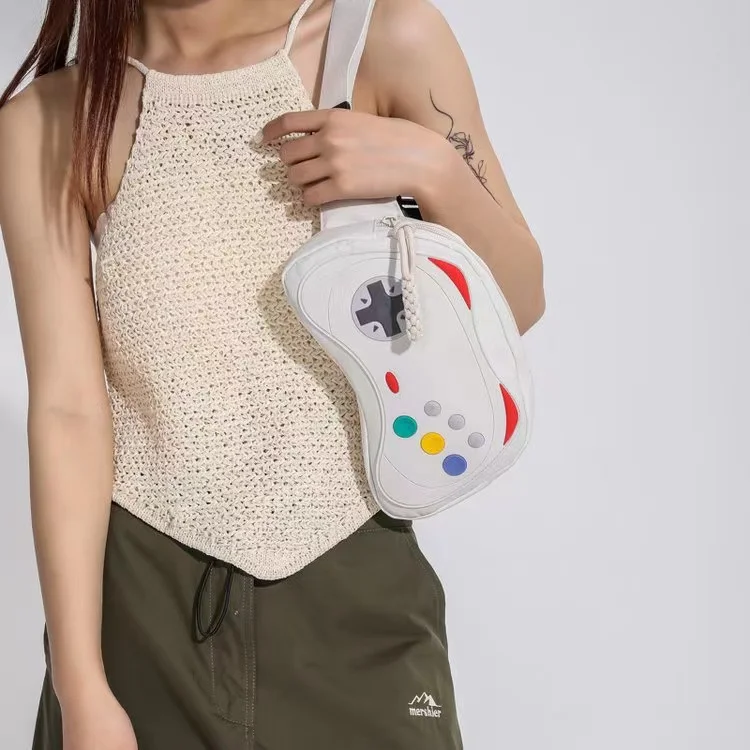 2023 Trendy Game Handle Bag Women Designer Crossbody Waist Bag Casual Fashion Street Male Female Lovers Chest Bag Gifts