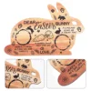 Cutlery Tray Easter Board Bunny Serving Wood Trays Cutting Chopping Rabbit Dishes 1