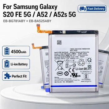 Batteria di Ricambio per Telefono Cellulare Samsung SM-G781 SM-A526/DS EB-BG781ABY EB-BA525ABY